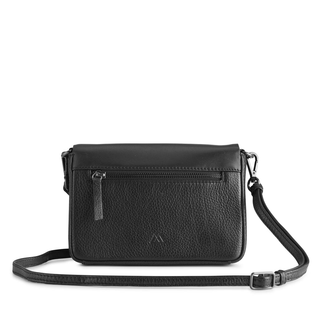 Vanya, Crossbody, Grain, Black