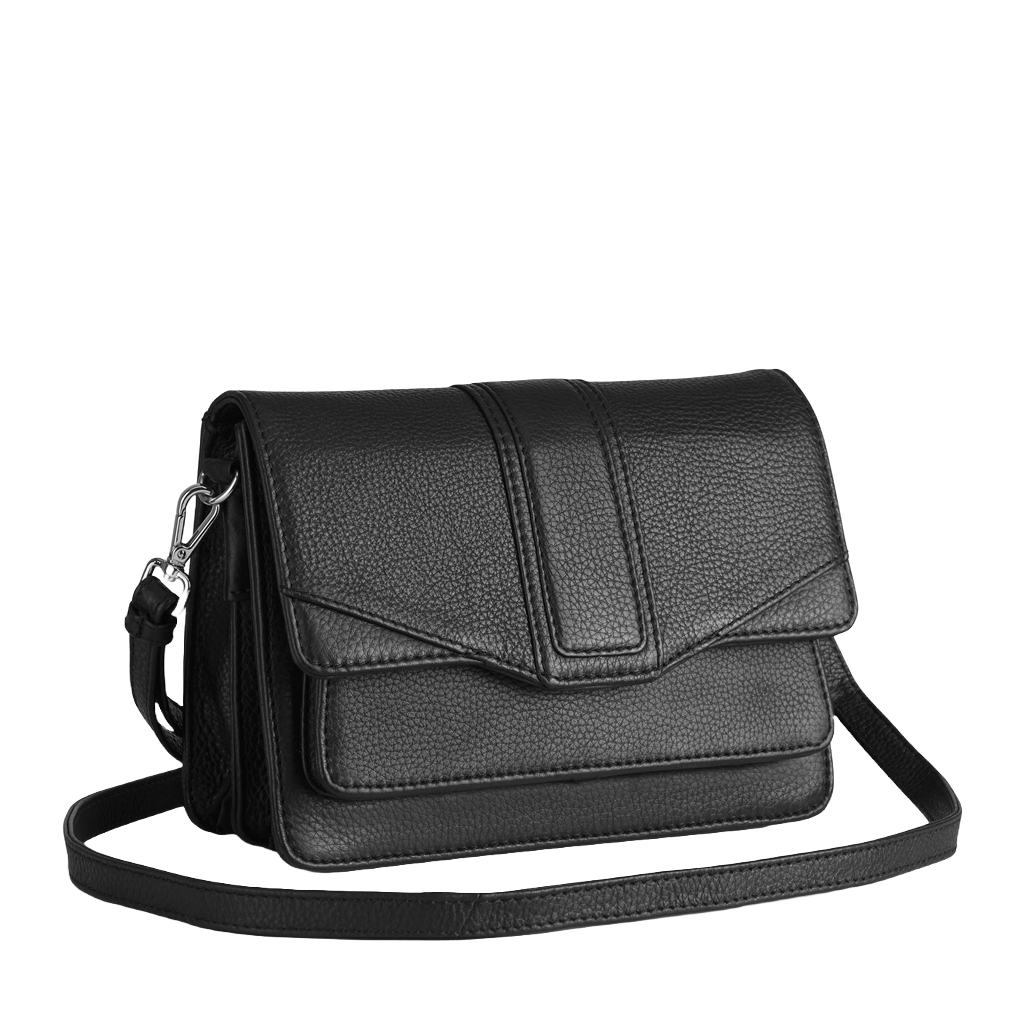 JaneMBG, Crossbody, Grain, Black