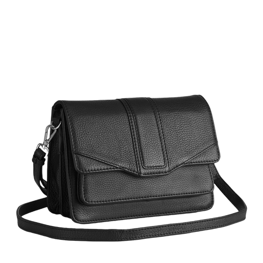 JaneMBG, Crossbody, Grain, Black