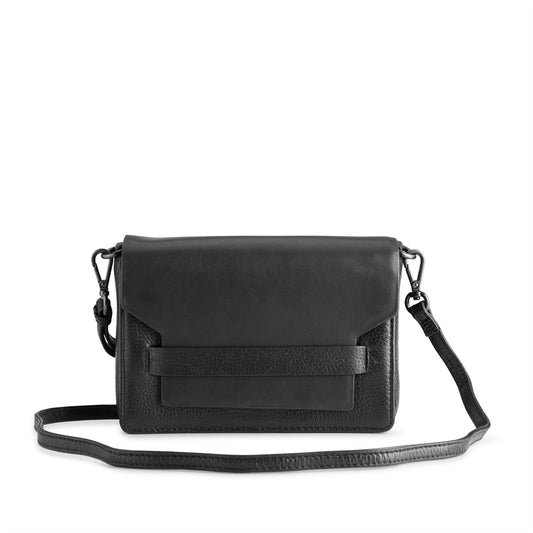 Vanya, Crossbody, Grain, Black