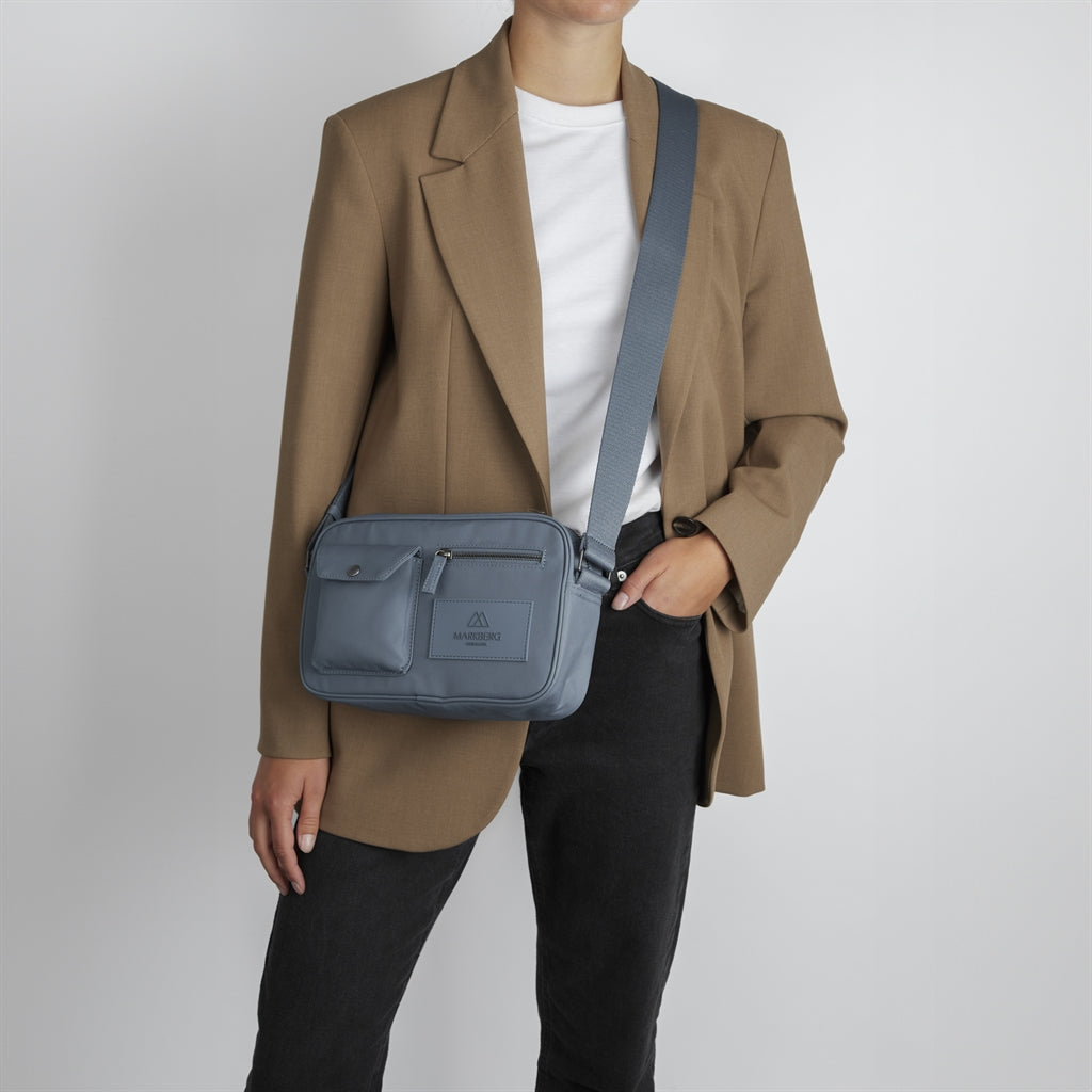 DarlaMBG Crossbody, Monochrome, Recycled, Dusty Blue
