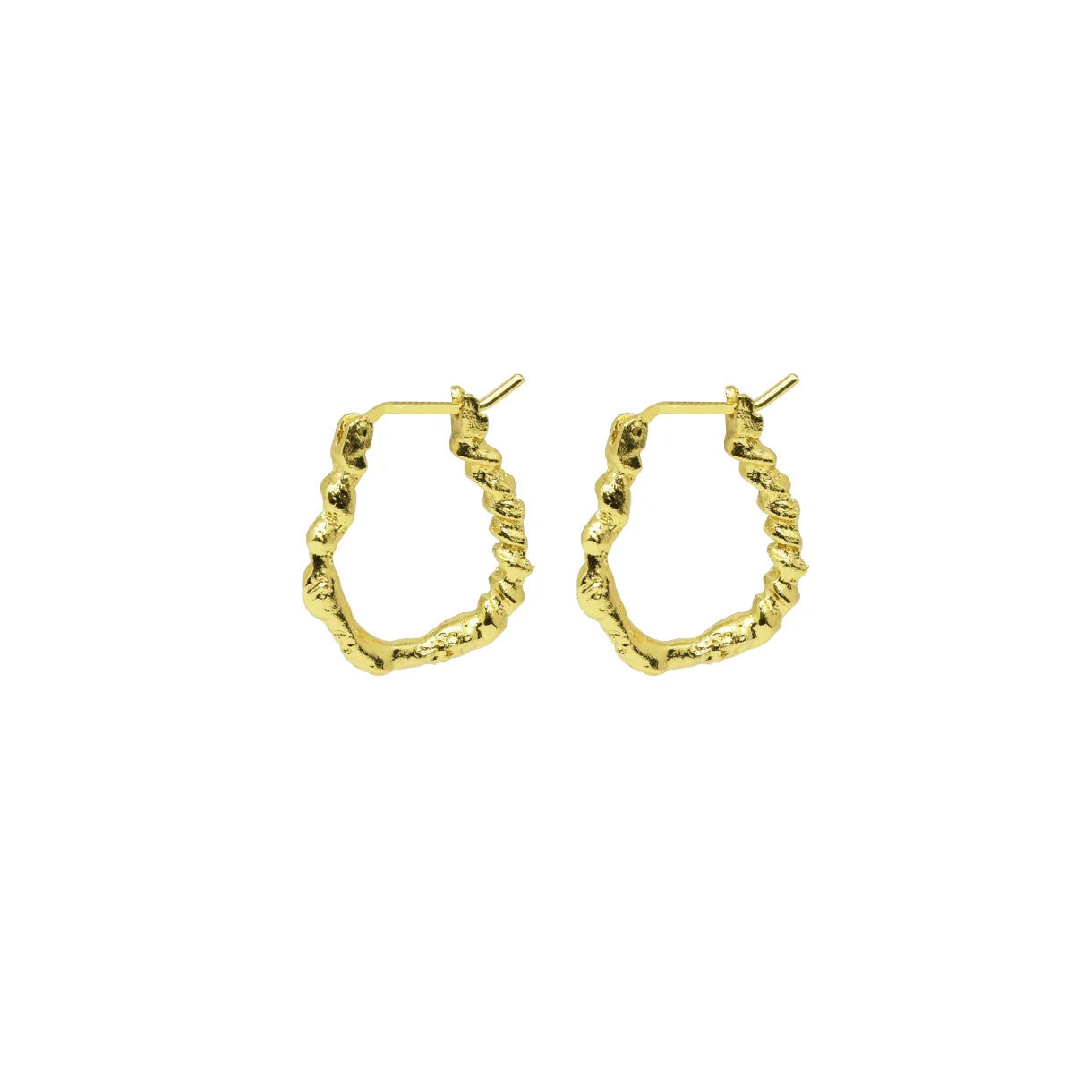 Asha - øreringe - forgyldt