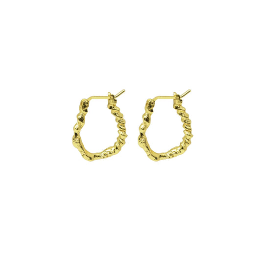 Asha - øreringe - forgyldt