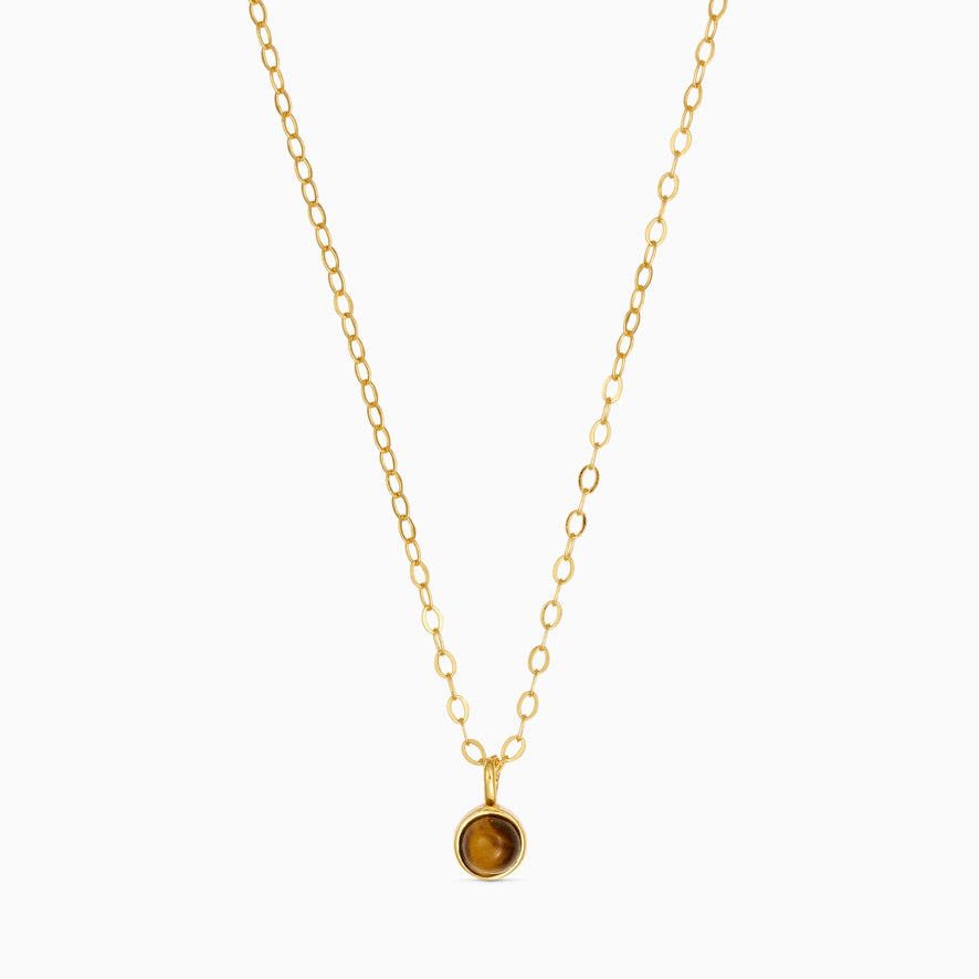 Aya Tiger Eye - Krystal halskæde