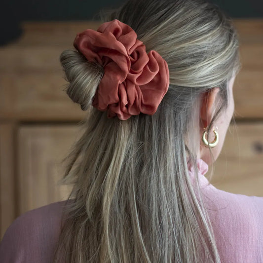 Bella Mega scrunchie Rust Lé Mosch