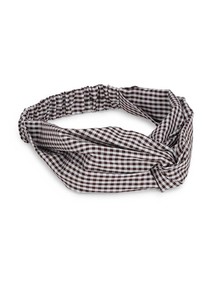 Checkered Hairband (Black)