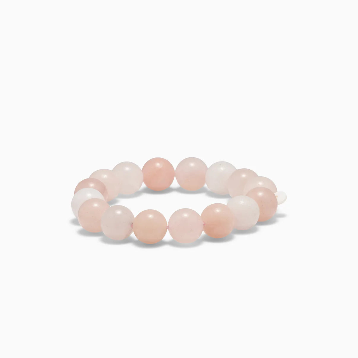 Chunky Rosa Jade - Krystal armbånd - 12 mm