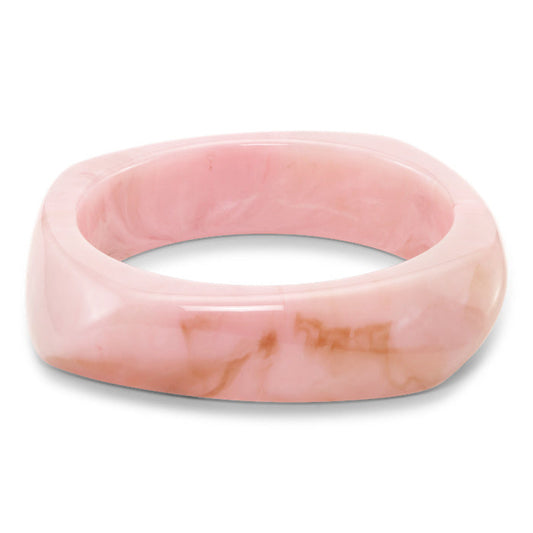 Chunky Bangle (Pink Marble)