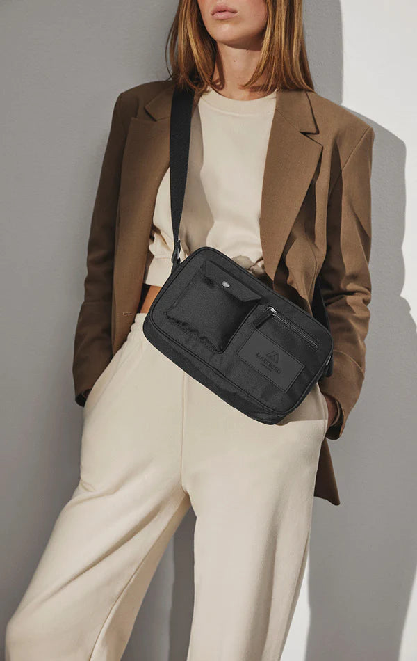 DarlaMBG Crossbody, Monochrome, Recycled, Black