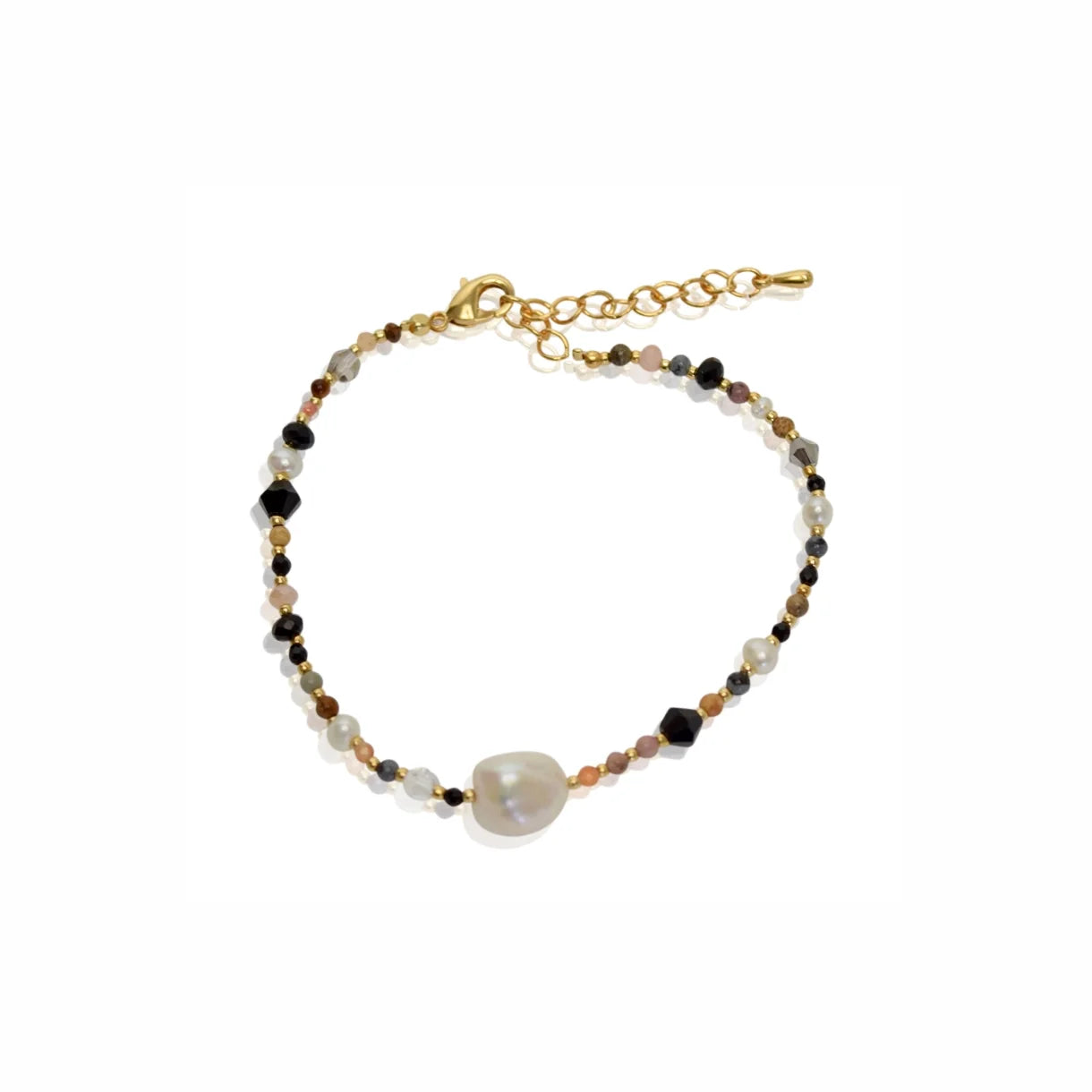 Fresh Water Pearl Korea - armbånd - forgyldt