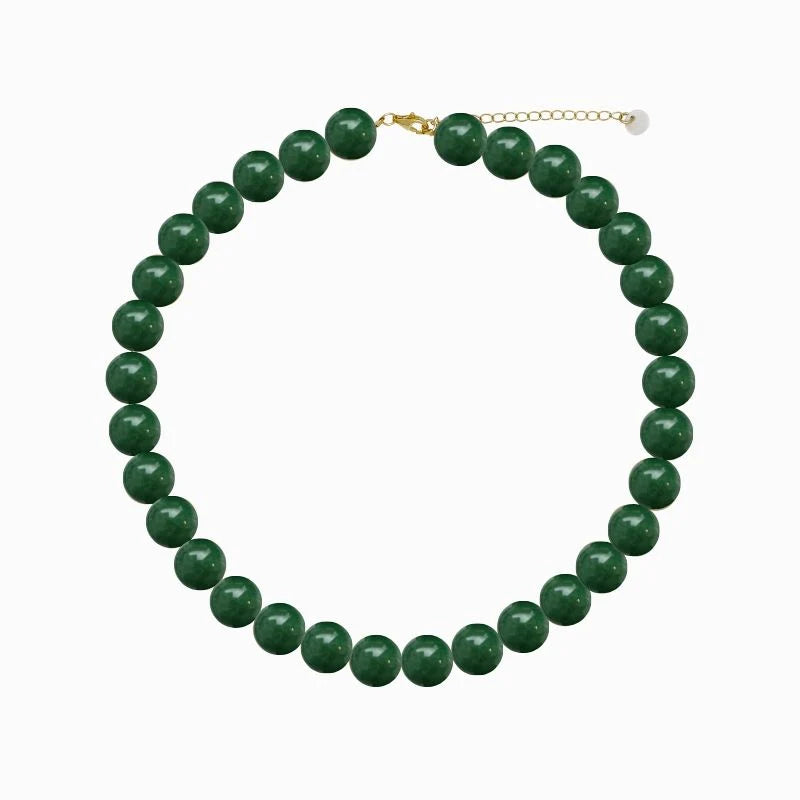 Faro Grøn Jade - Krystal halskæde