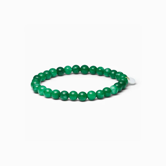 Grøn Jade - Krystal armbånd - 6 mm