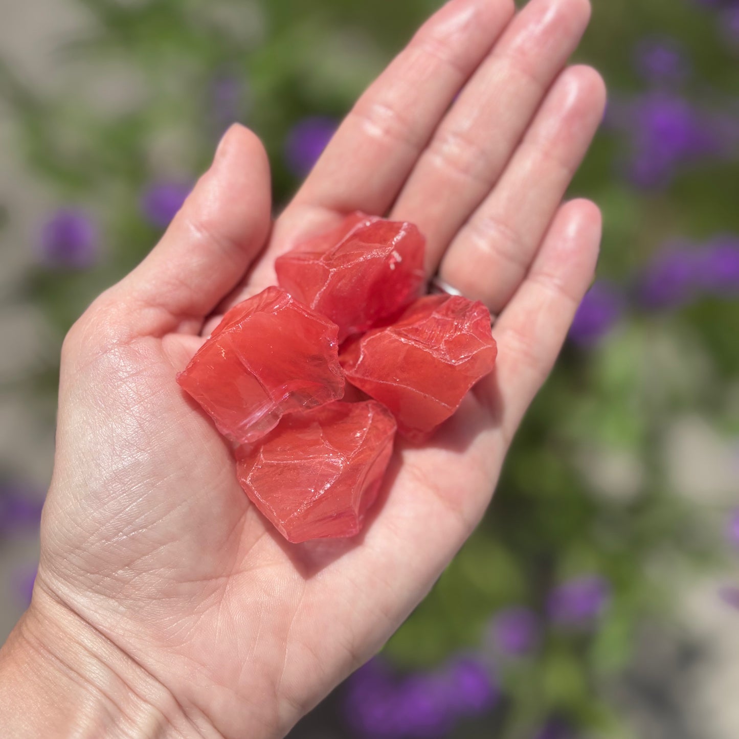 Cherry Quartz, rå krystal