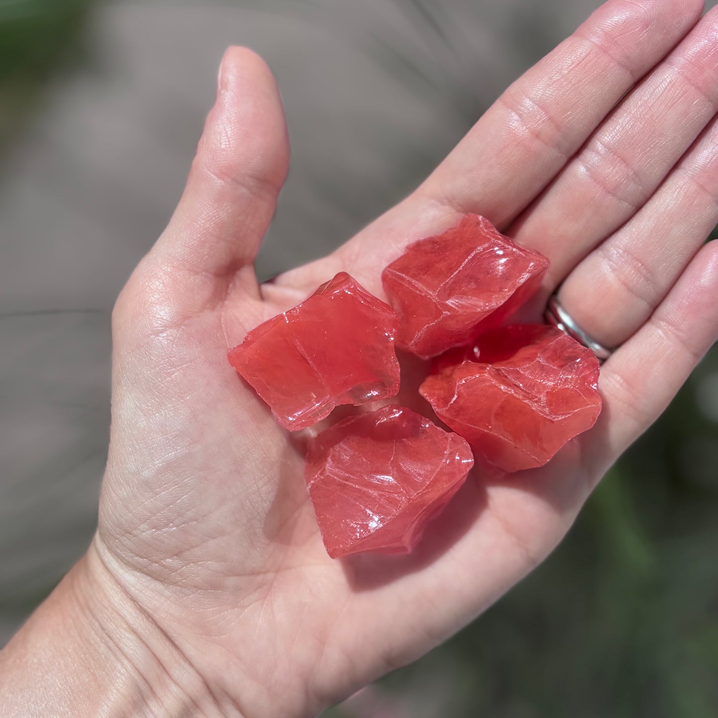 Cherry Quartz, rå krystal