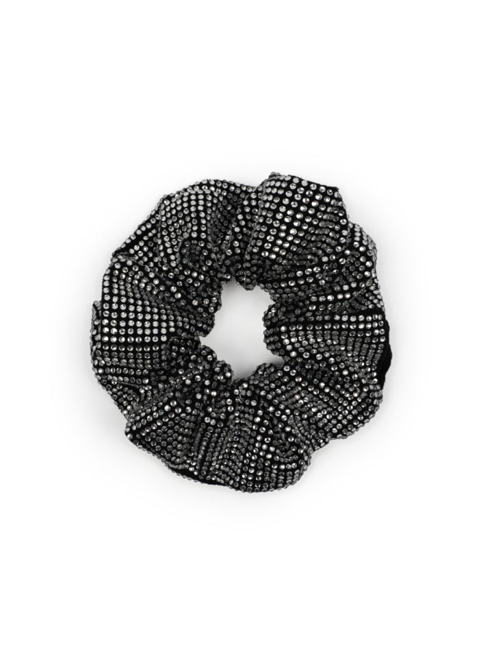Kelly Crystal Scrunchie (Black Diamond)