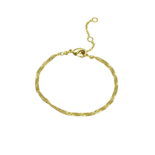 Lena - armbånd - forgyldt
