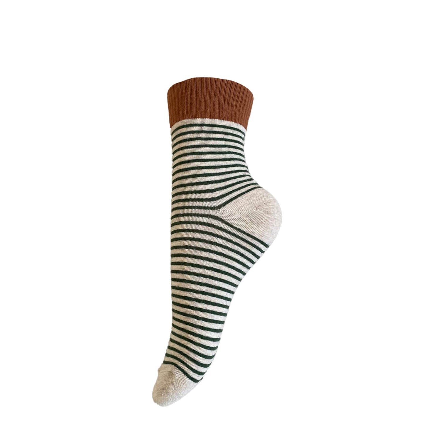 Strømper, Onesize, Skovgrøn/Brun