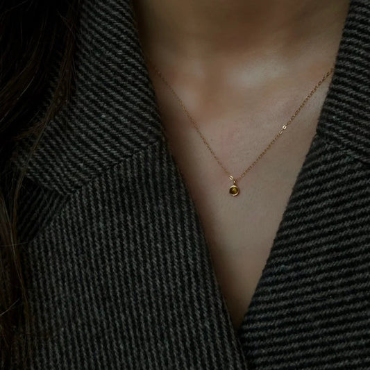 Aya Tiger Eye - Krystal halskæde