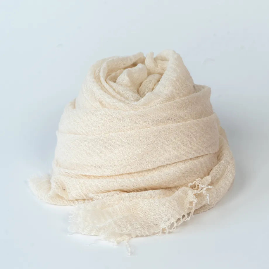 Sully Tørklæde i Lys Beige