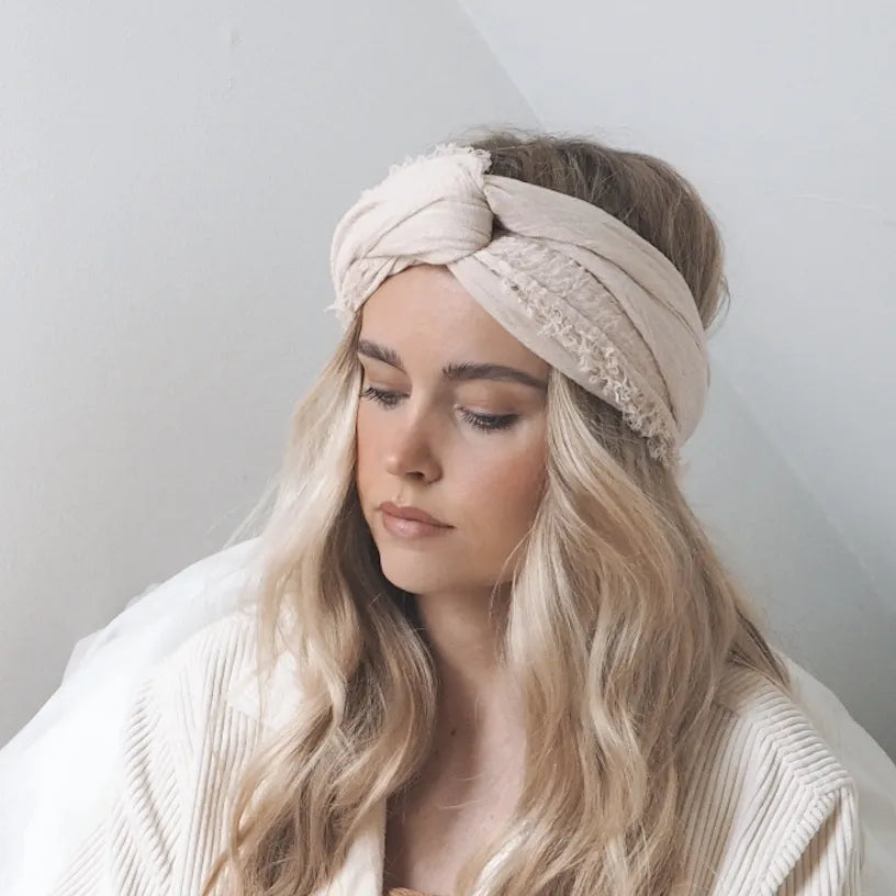 Sully Tørklæde i Lys Beige