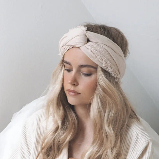 Sully Tørklæde i Lys Beige