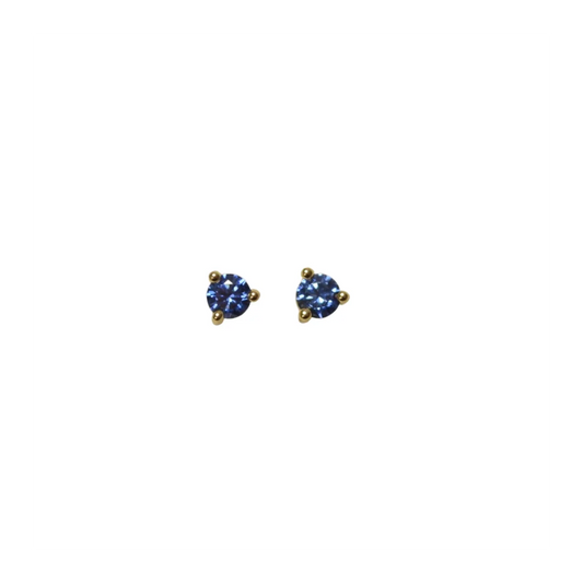 Amora Blue - øreringe - forgyldt