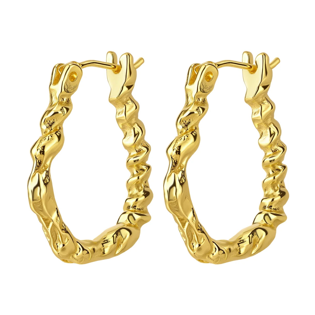 Asha - øreringe - forgyldt