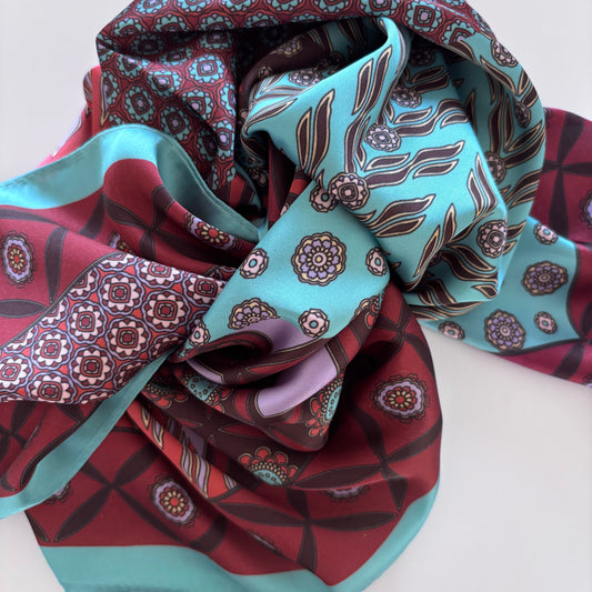 Angela Multi Scarf (Turquoise)