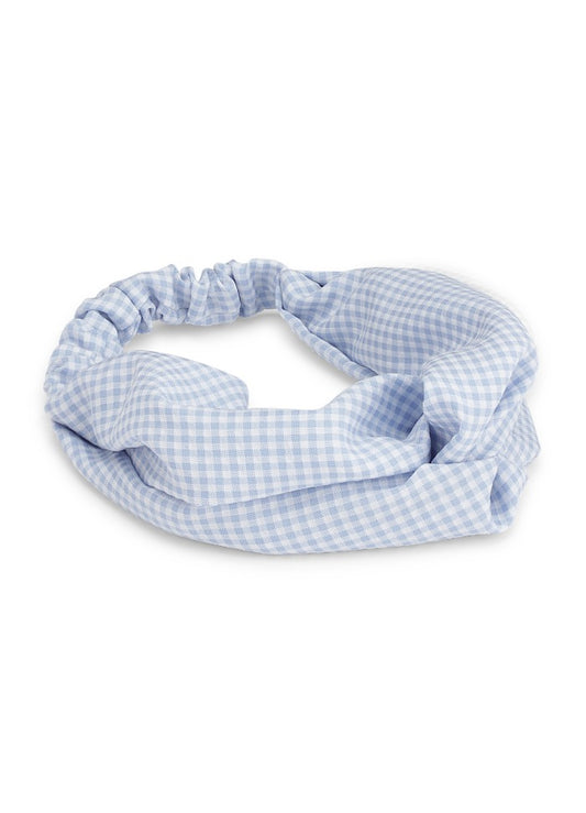 Checkered Hairband (Light Blue)