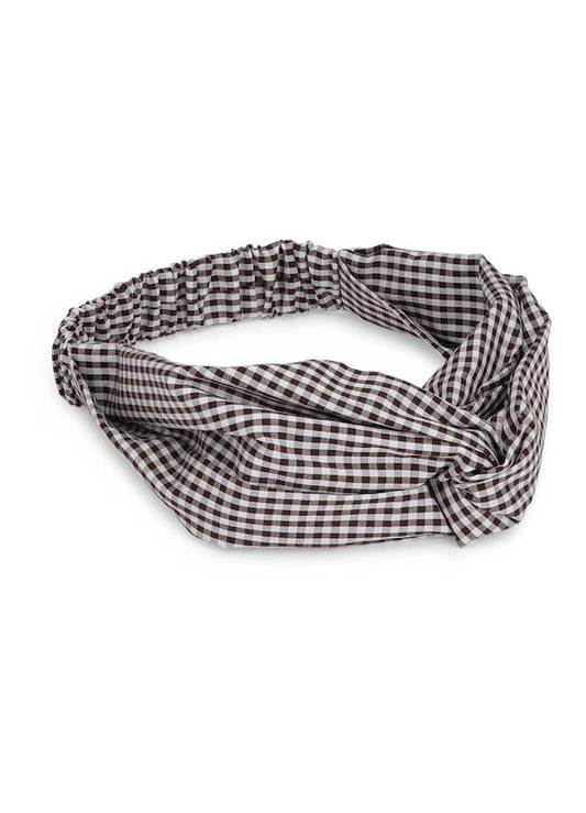 Checkered Hairband (Black)