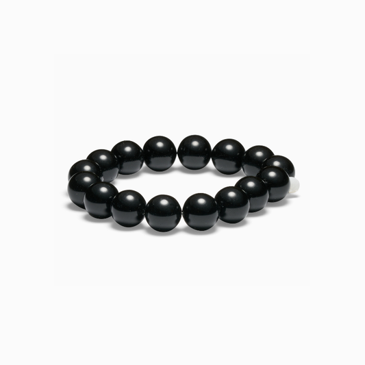 Soï Chunky Black Onyx - Krystal armbånd - 12 mm