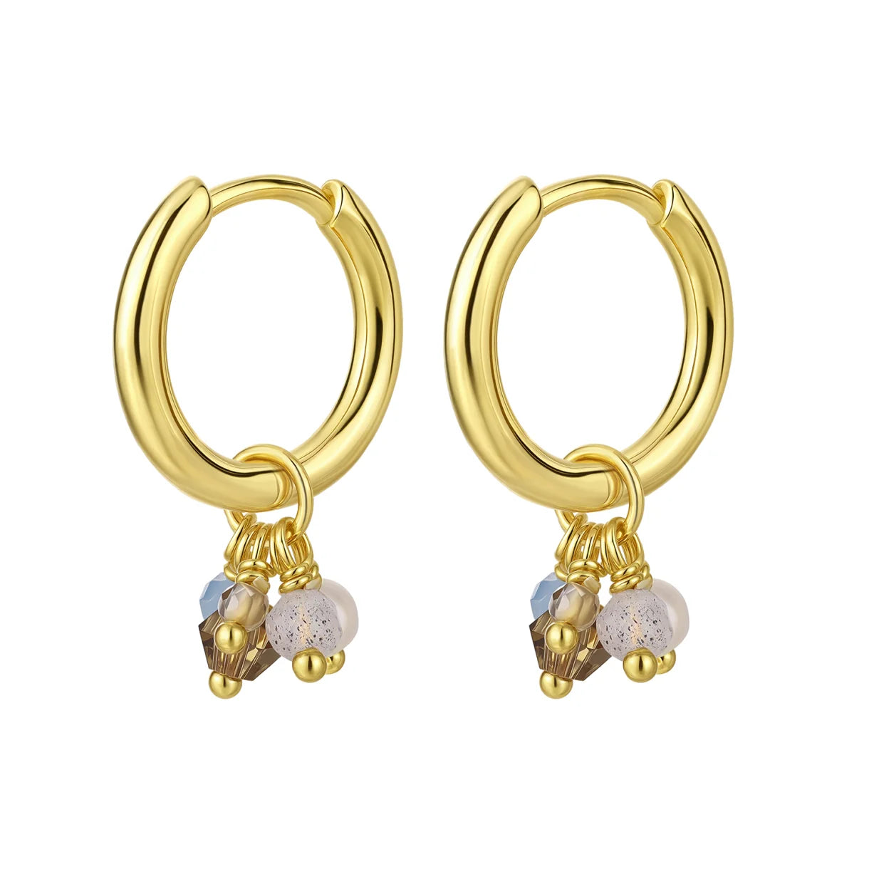 CLOVER II - øreringe - forgyldt