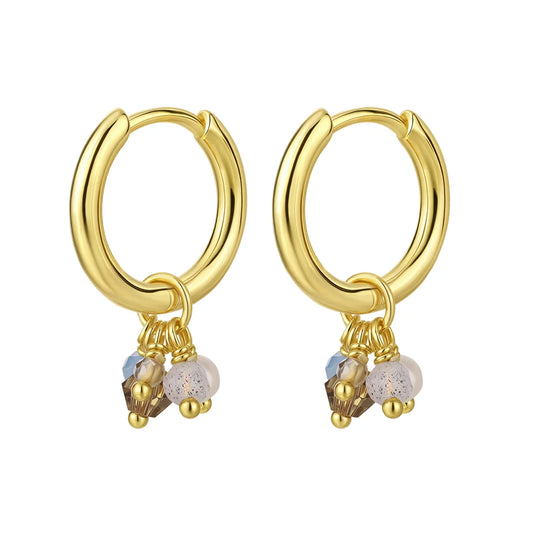 CLOVER II - øreringe - forgyldt