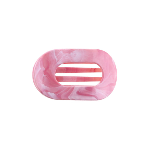 Eva hårklemme, Mellem, Marmor rosa/hvid