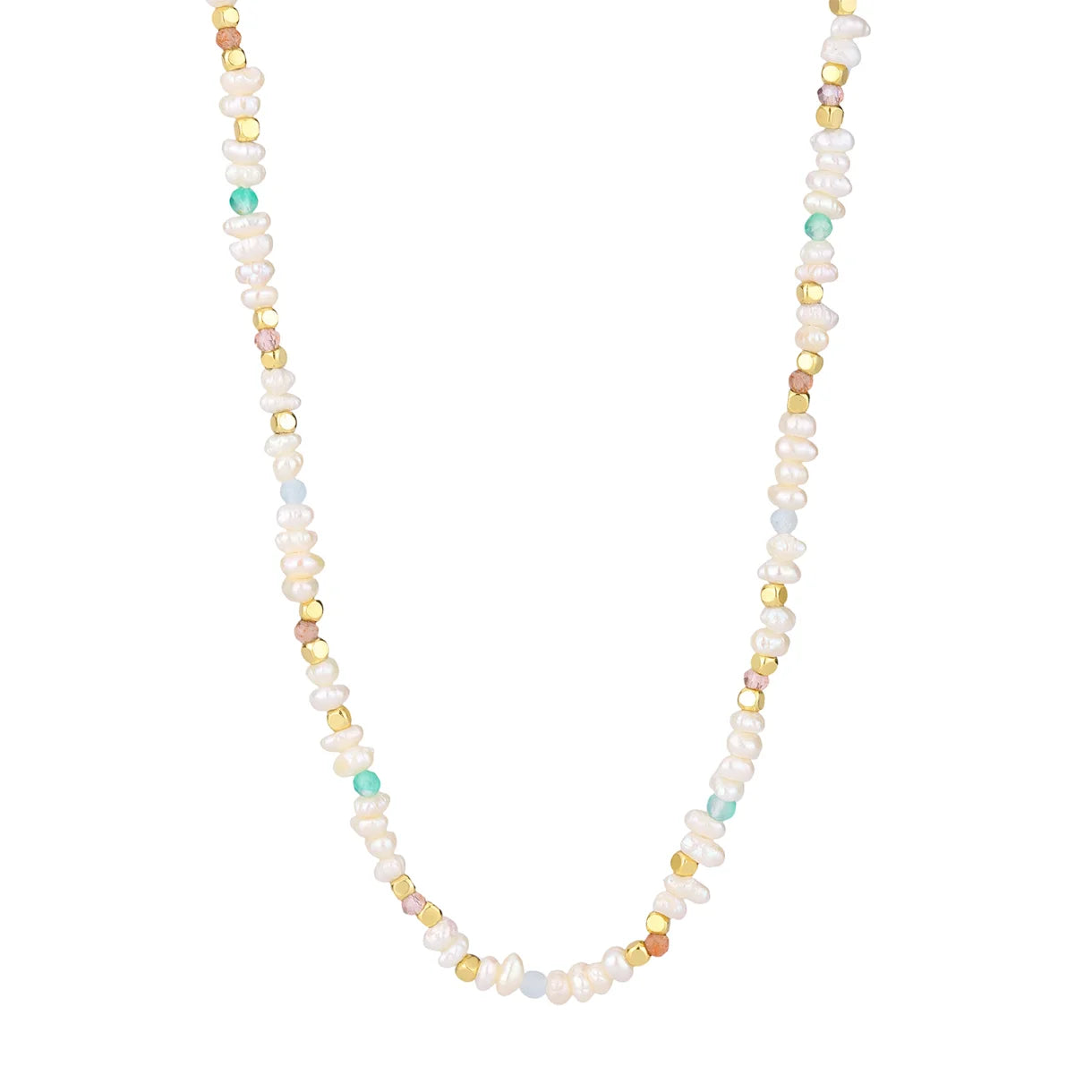 Flora - halskæde - forgyldt