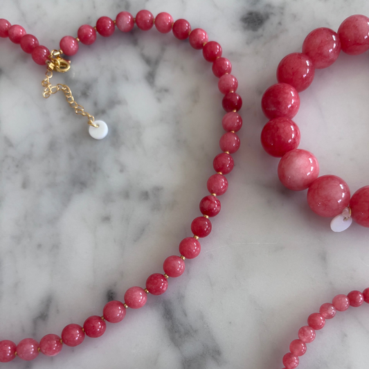 Redstone Quartz - Krystal halskæde