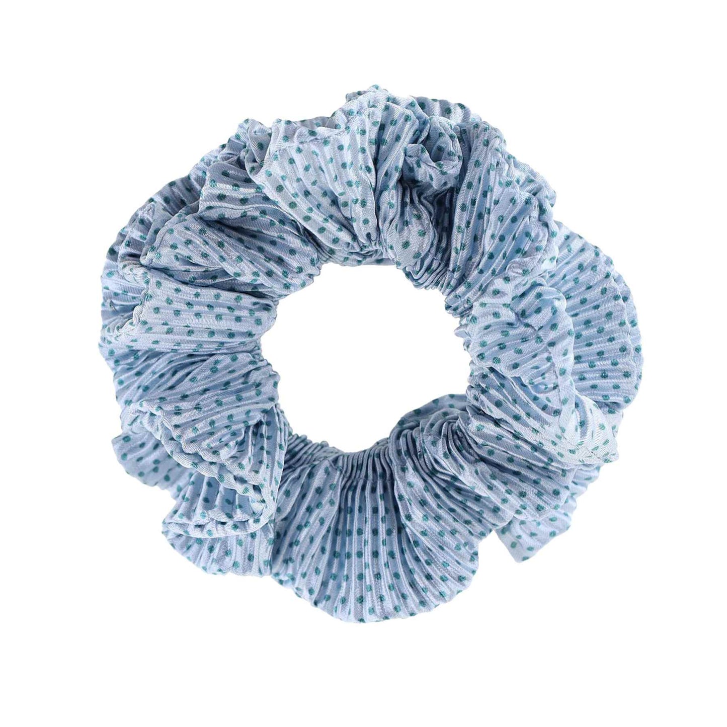 Kaisa Scrunchie i Lyseblå med prikker