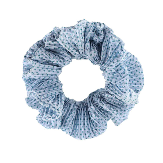Kaisa Scrunchie i Lyseblå med prikker