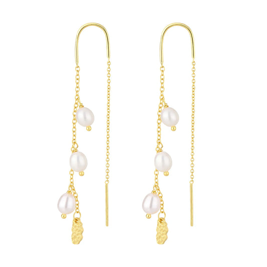 Kylie - øreringe - forgyldt