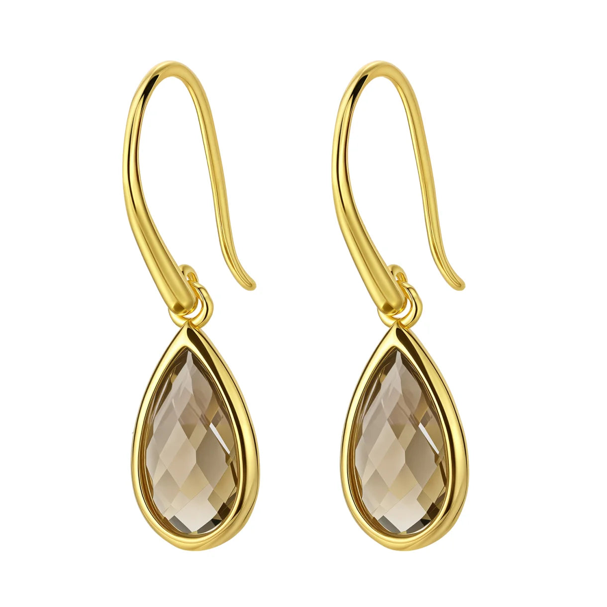 Mahal Brown - øreringe - forgyldt