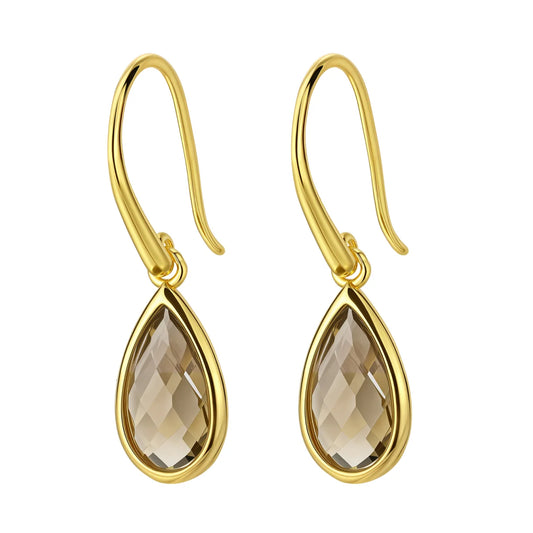 Mahal Brown - øreringe - forgyldt