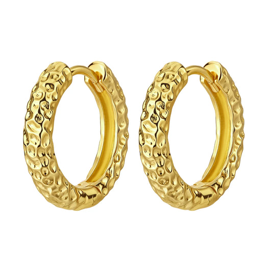 Puk Small - øreringe - forgyldt