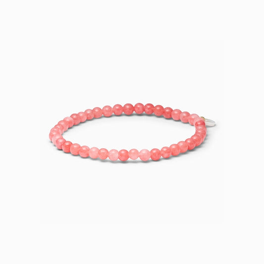 Petite Redstone Quartz Stretch Armbånd - 4 mm