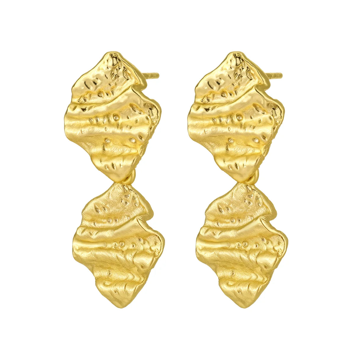 Skyla II - øreringe - forgyldt