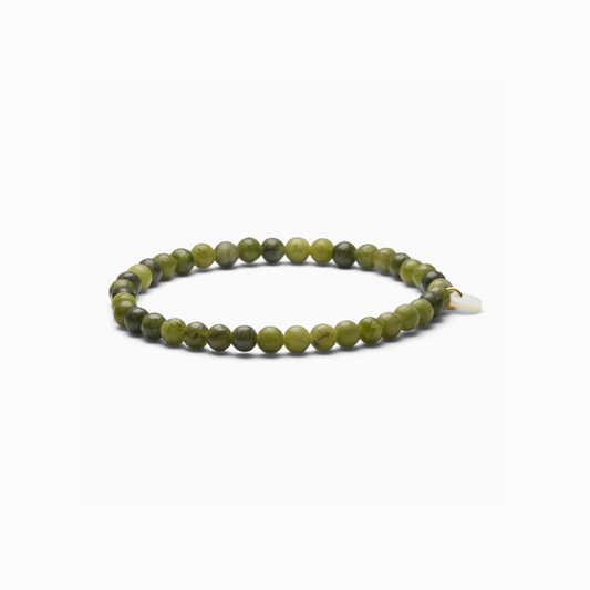 Petite Southern Jade Stretch Armbånd - 4 mm