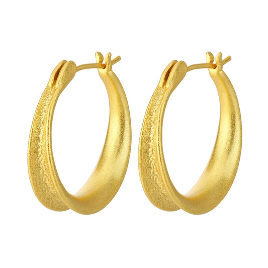 Zaga Small - øreringe - forgyldt